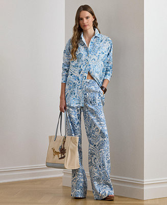 Women's Mid-Rise Wide-Leg Pants | Macy's