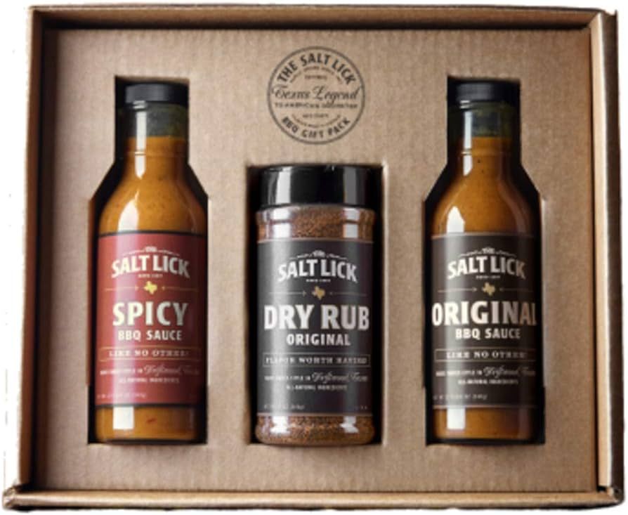 Salt Lick BBQ Sauce and Dry Rub Gift Pack - Driftwood Texas BBQ Sauces and Seasoning Set Original... | Amazon (US)
