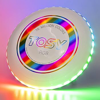 TOSY Flying Disc - 16 Million Color RGB or 36 or 360 LEDs, Extremely Bright, Smart Modes, Auto Li... | Amazon (US)