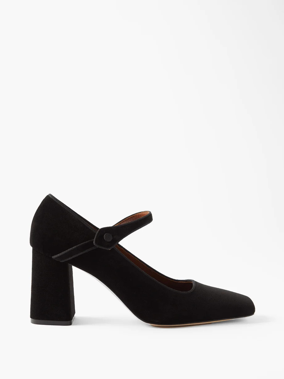 Velvet Mary Jane pumps | Le Monde Beryl | Matches (US)