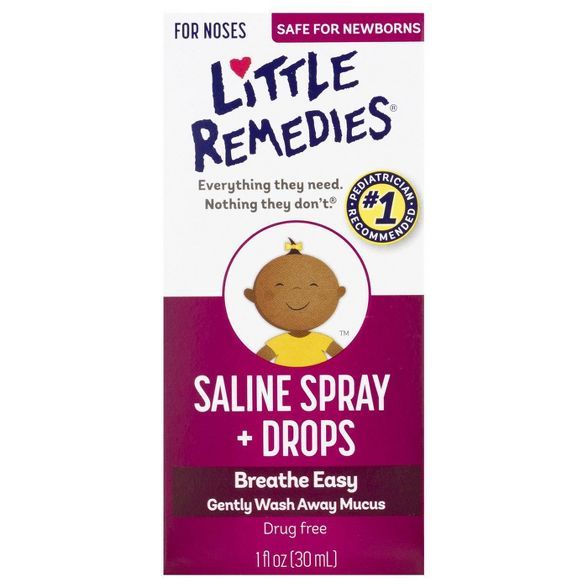 Little Remedies Saline Spray and Drops for Babies Stuffy Noses - 1 fl oz | Target
