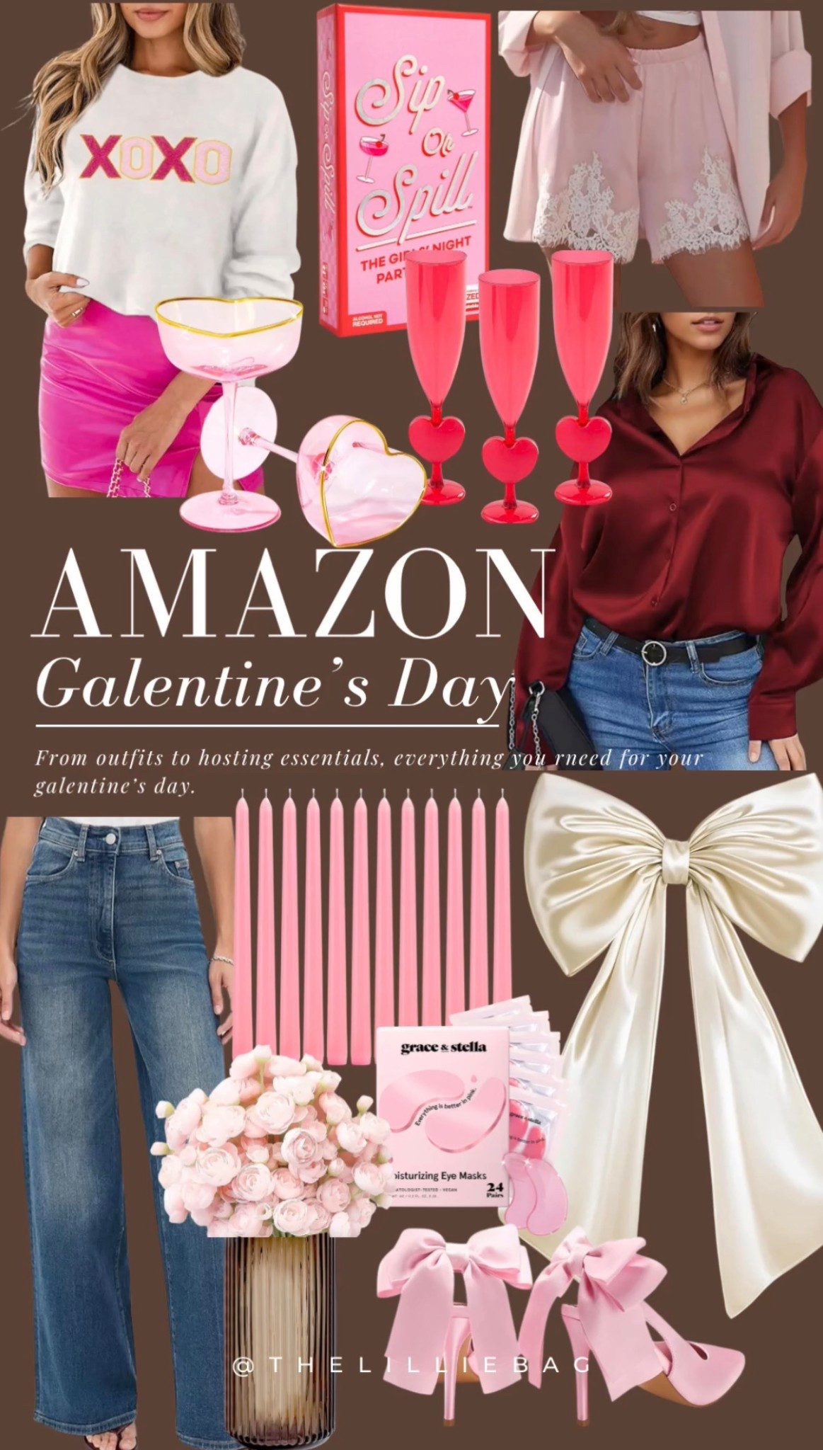 Amazon Galentine’s day hosting and outfit ideas!

Valentine’s Day. Date night. Girls night. 

#LTKSeasonal #LTKValentine