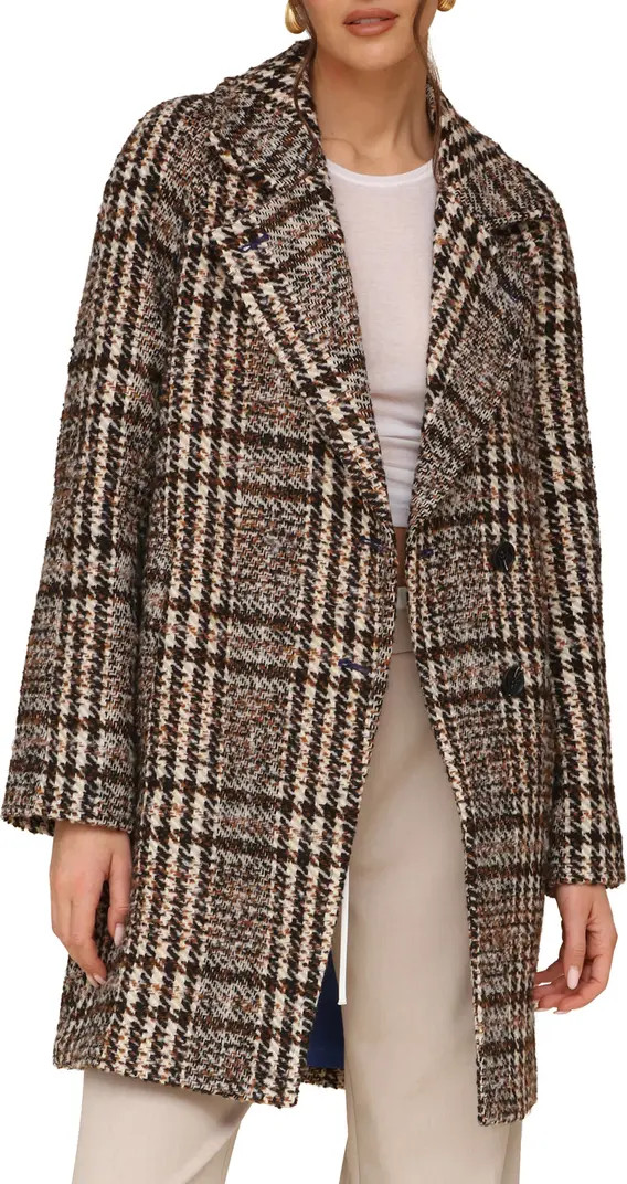 Plaid Bouclé Walker Coat | Nordstrom