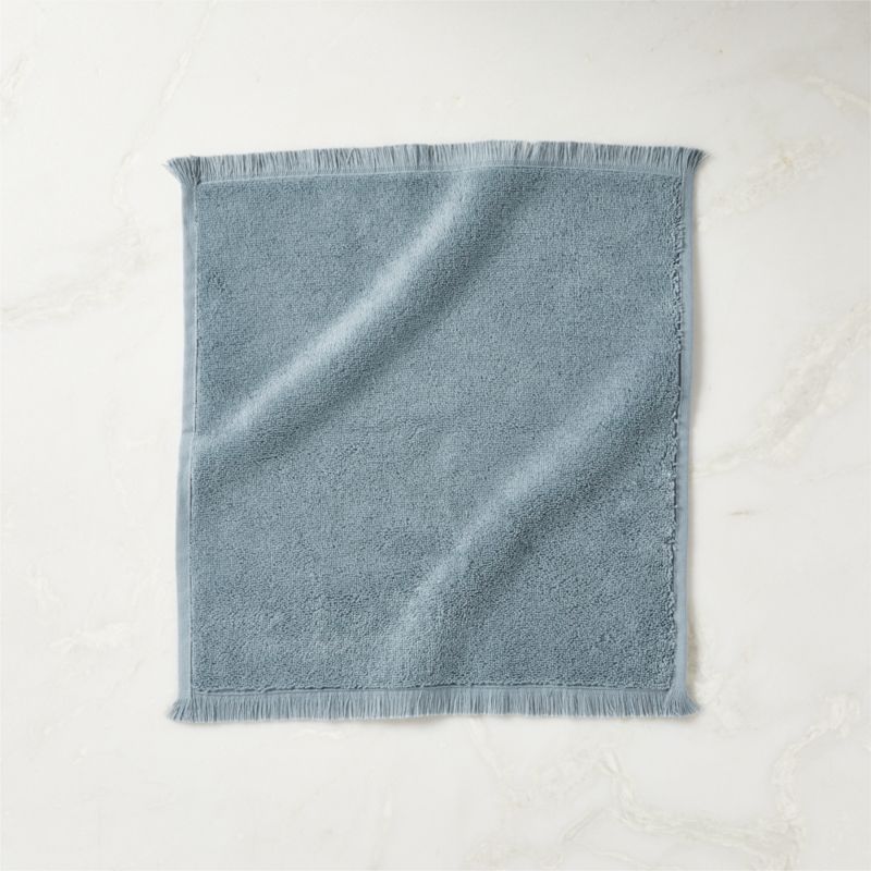Kindred Organic Cotton Blue Washcloth | CB2 | CB2