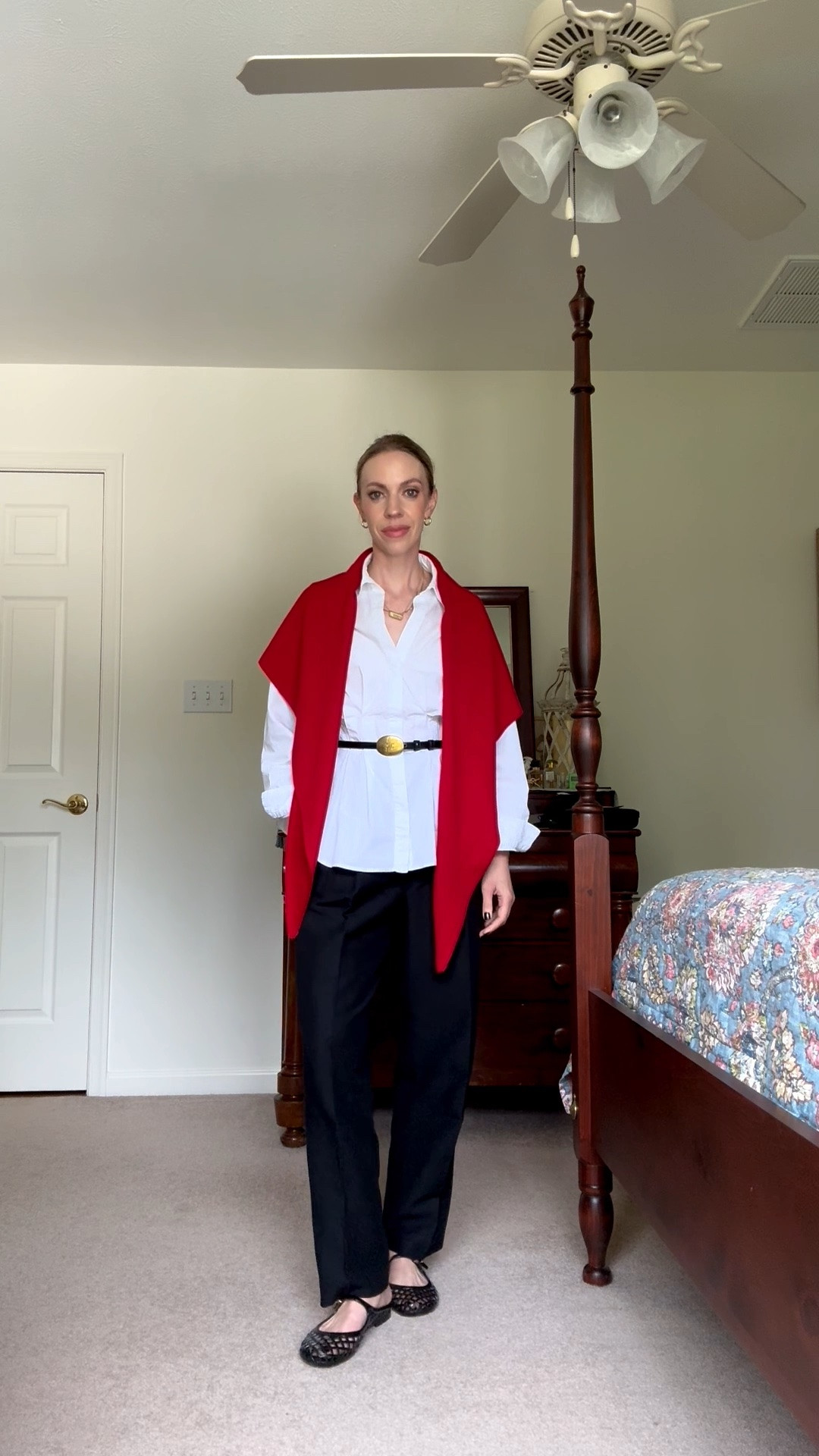 Teacher outfit, fall workwear, @Quince triangle scarf, metal plaque belt outfit

#LTKWorkwear #LTKOver40 #LTKSeasonal