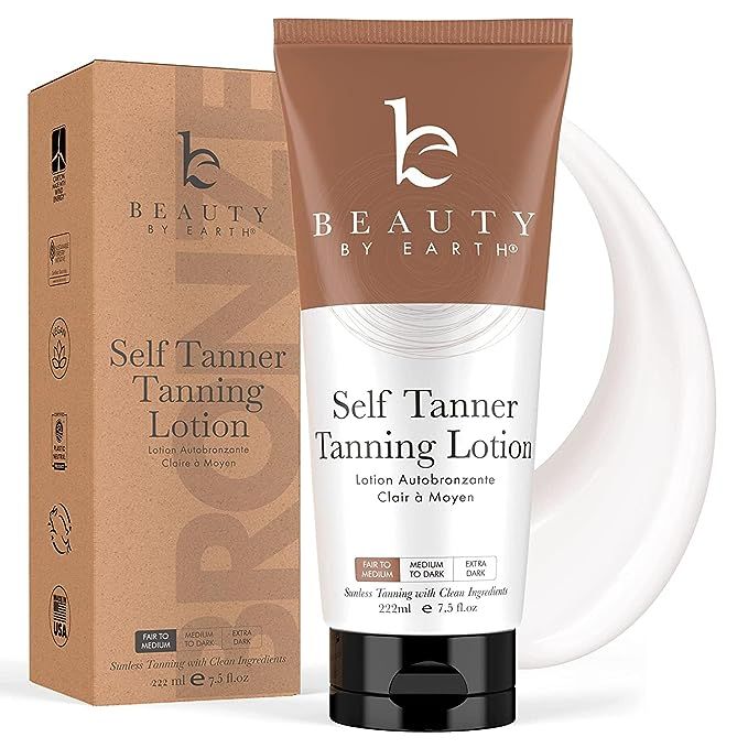 Tanning Lotion Self Tanner - With Natural and Organic Ingredients Non Toxic Sunless Browning Loti... | Amazon (US)
