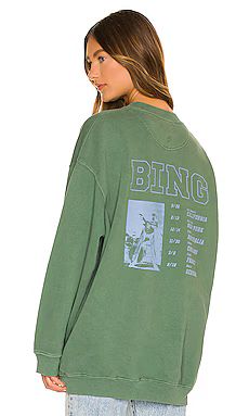 ANINE BING Cody Bing Live Sweatshirt in Green from Revolve.com | Revolve Clothing (Global)