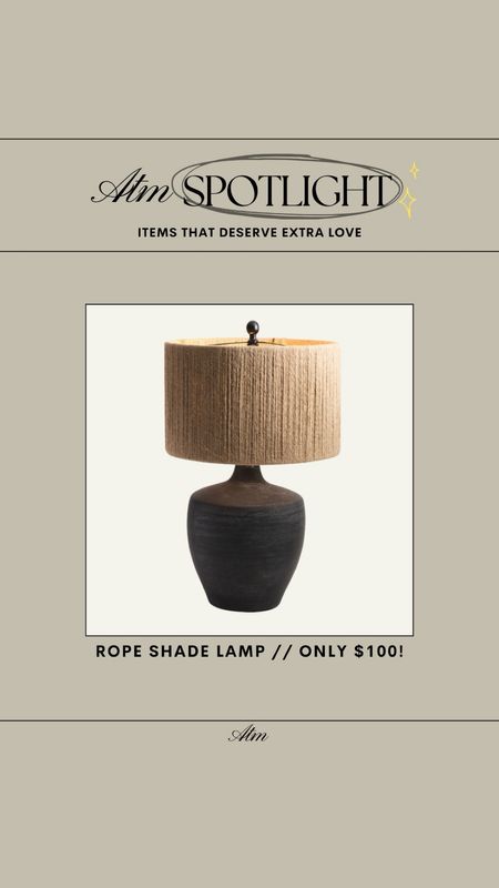 ATM Spotlight - Rope Shade Lamp // only $100!

deal of the day, affordable home decor, tjmaxx home finds, tjmaxx decor, tjmaxx favorites, affordable lamp, budget friendly lamp

#LTKfindsunder100 #LTKhome