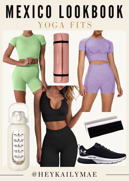 Yoga/ workout sets 💚 fitness looks, running outfits, 2 piece sets 

#LTKFind #LTKfit #LTKunder100