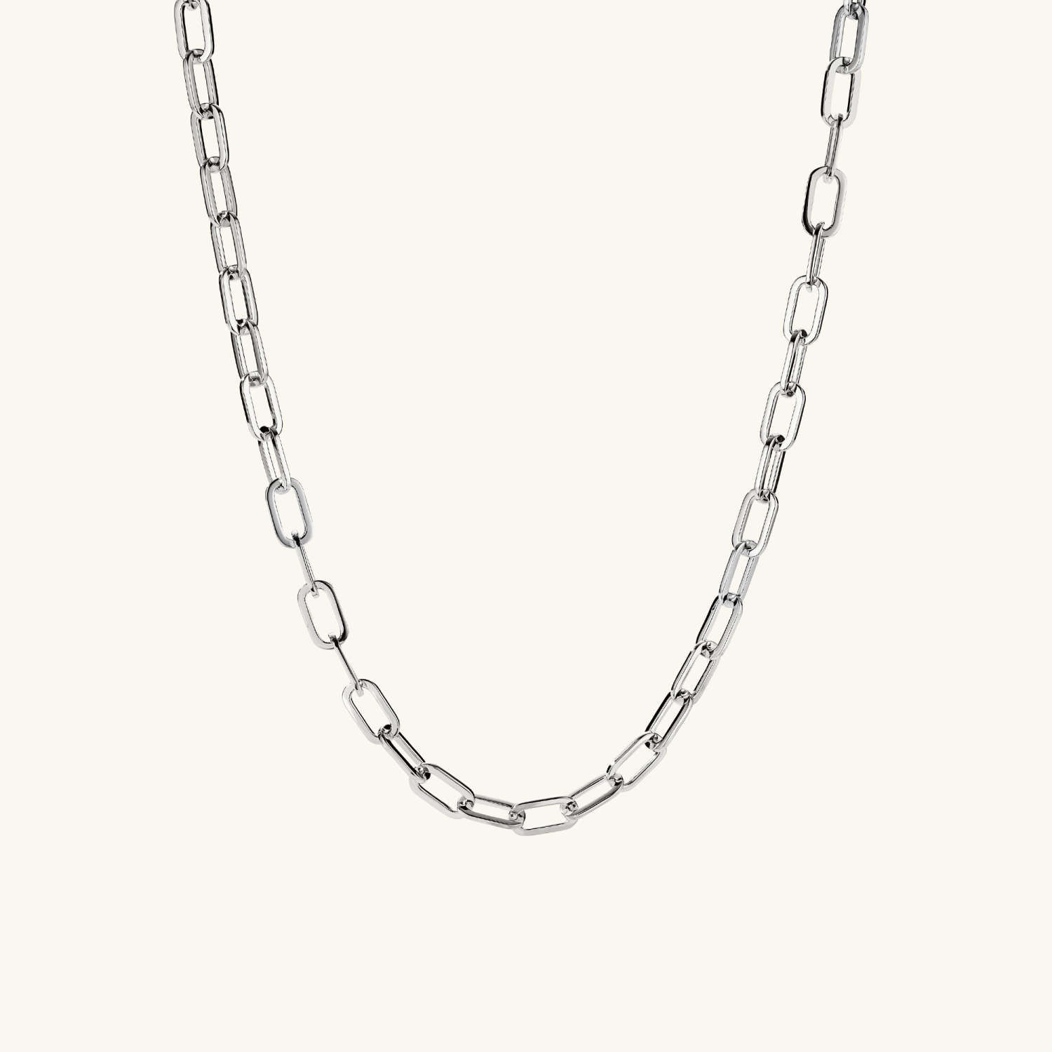 Oval Link Chain Charm Necklace - From A$375 | Mejuri (Global)
