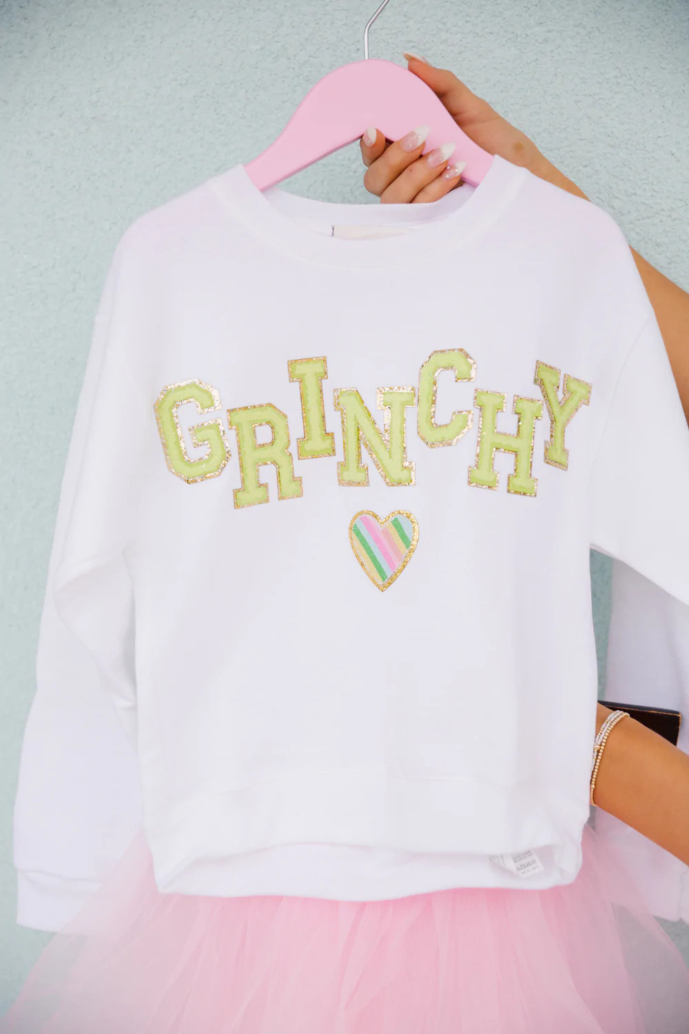MINI KIDS GRINCHY WHITE PULLOVER | Judith March