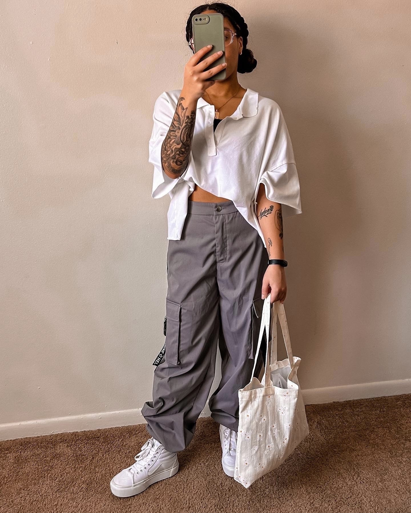 Cargo pants on repeat ✅ The perfect mix of comfort + style for a laid-back fall outfit! 

#LTKFindsUnder50 #LTKStyleTip #LTKPetite