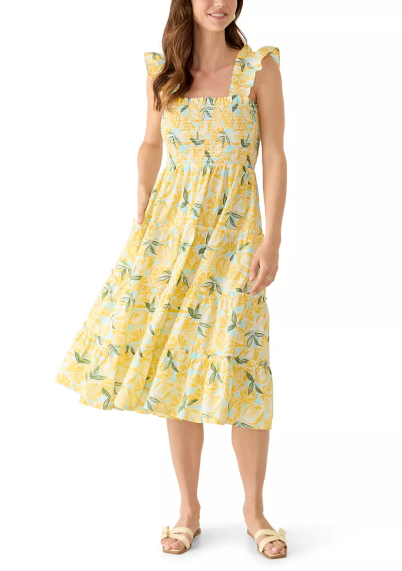 Women's Sleeveless Smocked Midi Dress | Belk