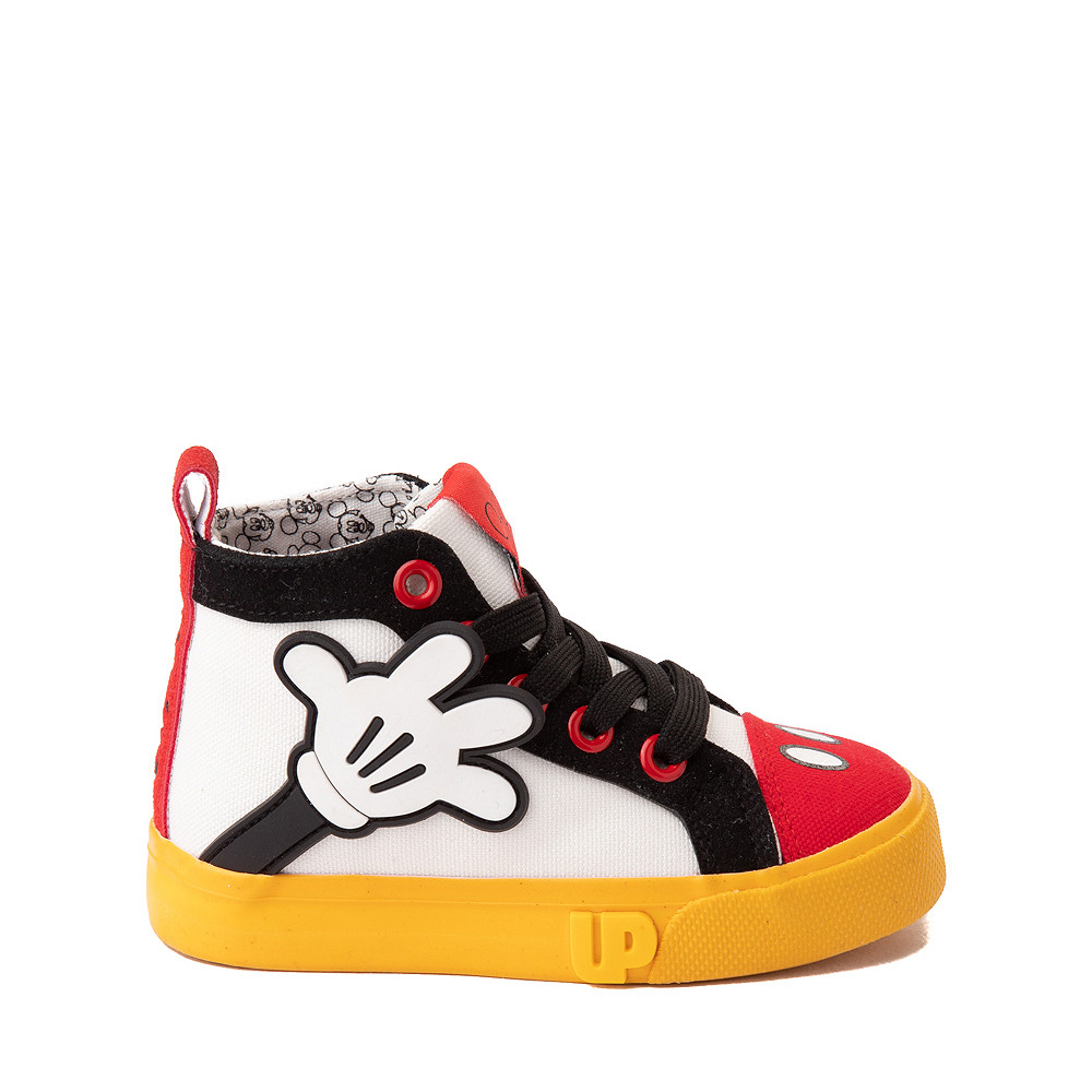 Ground Up Disney Mickey Mouse Hi Sneaker - Toddler - White / Red / Black | Journeys