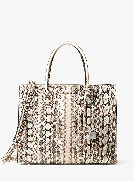 Mercer Snakeskin Tote | Michael Kors US