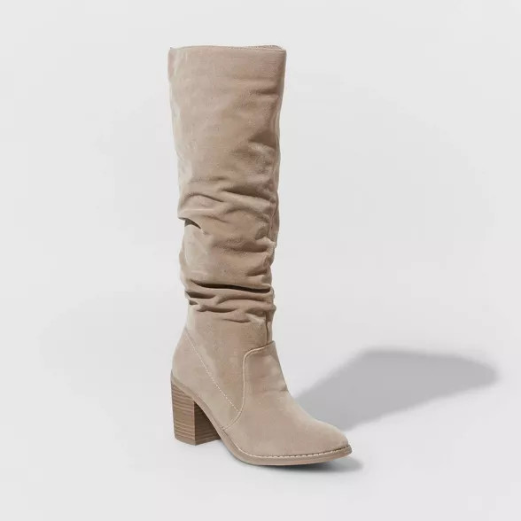 Women's Lainee Heeled Scrunch Boots - Universal Thread™ | Target
