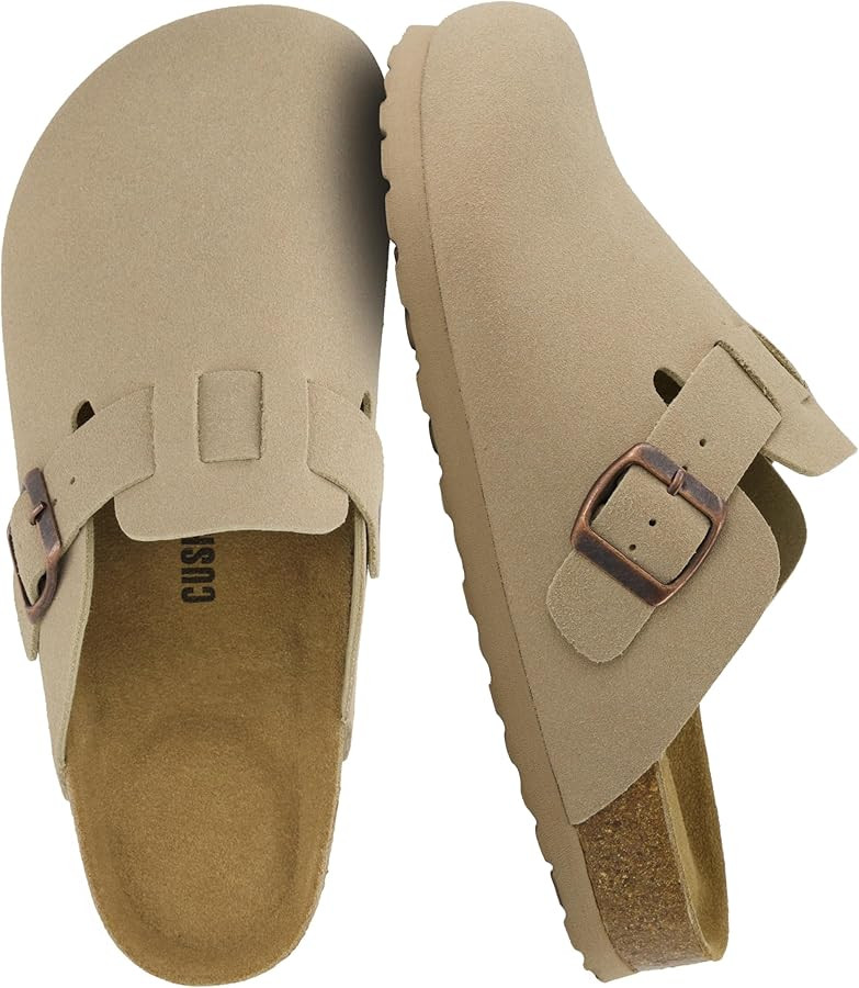 CUSHIONAIRE Hana Womens Clogs | Comfortable Vegan Suede Clogs for Women | Slip On Potato Shoes wi... | Amazon (US)