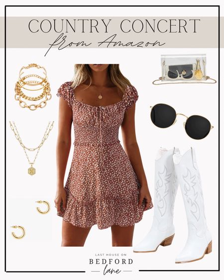Country Concert Outfit from Amazon 

Concert attire for women, festival outfit for women, summer outfit for women, outfits for teens, outfits for girls, country concert dress, gold earrings, gold necklace, gold bracelets, stackable bracelets, layering necklaces, dainty necklace, gold sunglasses, round sunglasses, white boots, white cowboy boots, cowboy boots for women, country outfit for women, clear stadium bag, purse for a concert, clear purse, clear bag, concert purse, concert bag, festival attire, summer dress, suede skirt, cropped shirt, jean shorts, tan cowboy boots, suede cowboy boots, leather cowboy boots, white fringed shirt, Levi shorts, women’s jean shorts, summer outfit ideas for women, Amazon, found it on amazon, amazon deals 

#LTKstyletip #LTKsalealert #LTKunder50