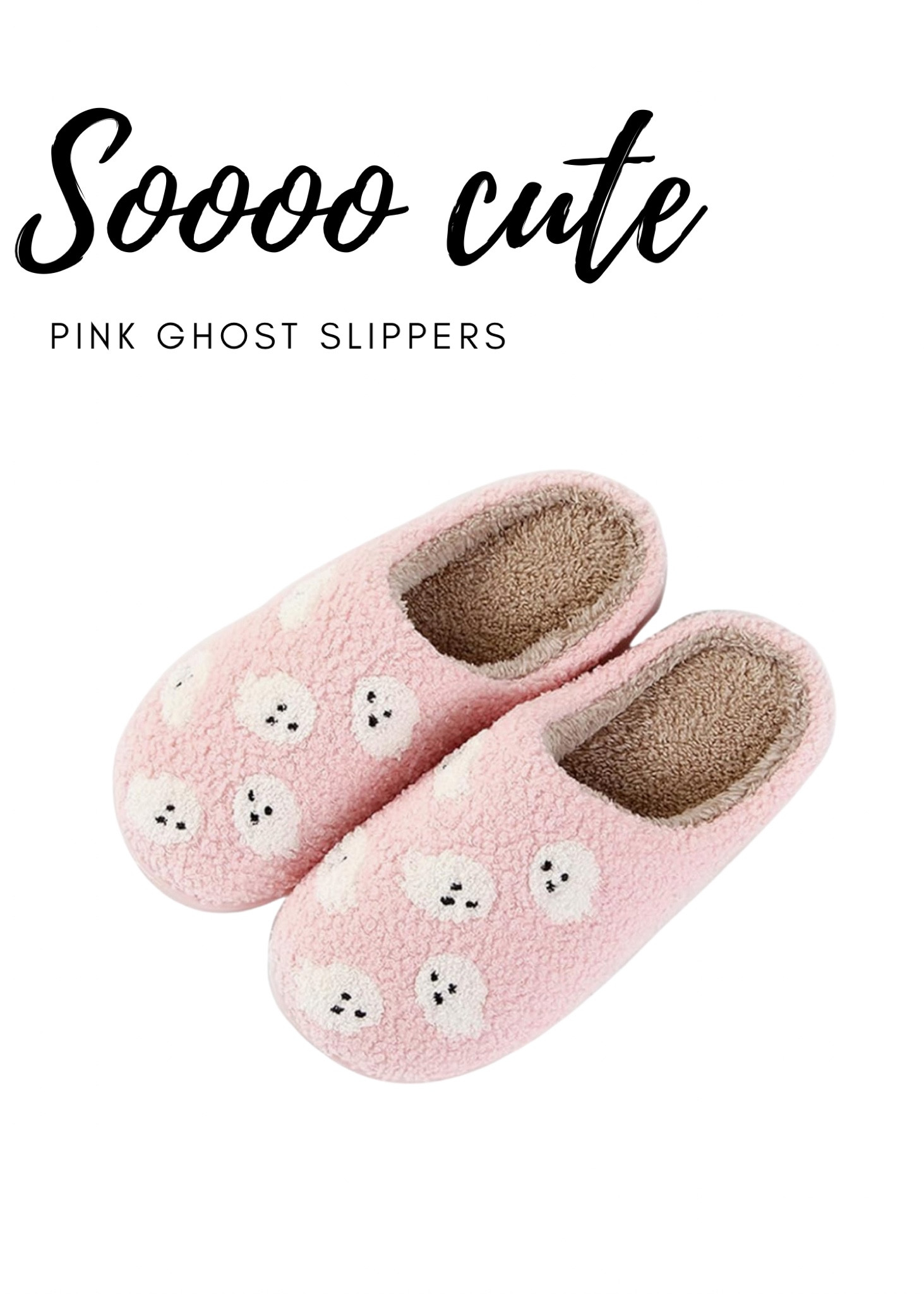 These pink ghost slippers are adorable! Would be perfect for a Halloween care package

#collegecarepackage #pinkghost