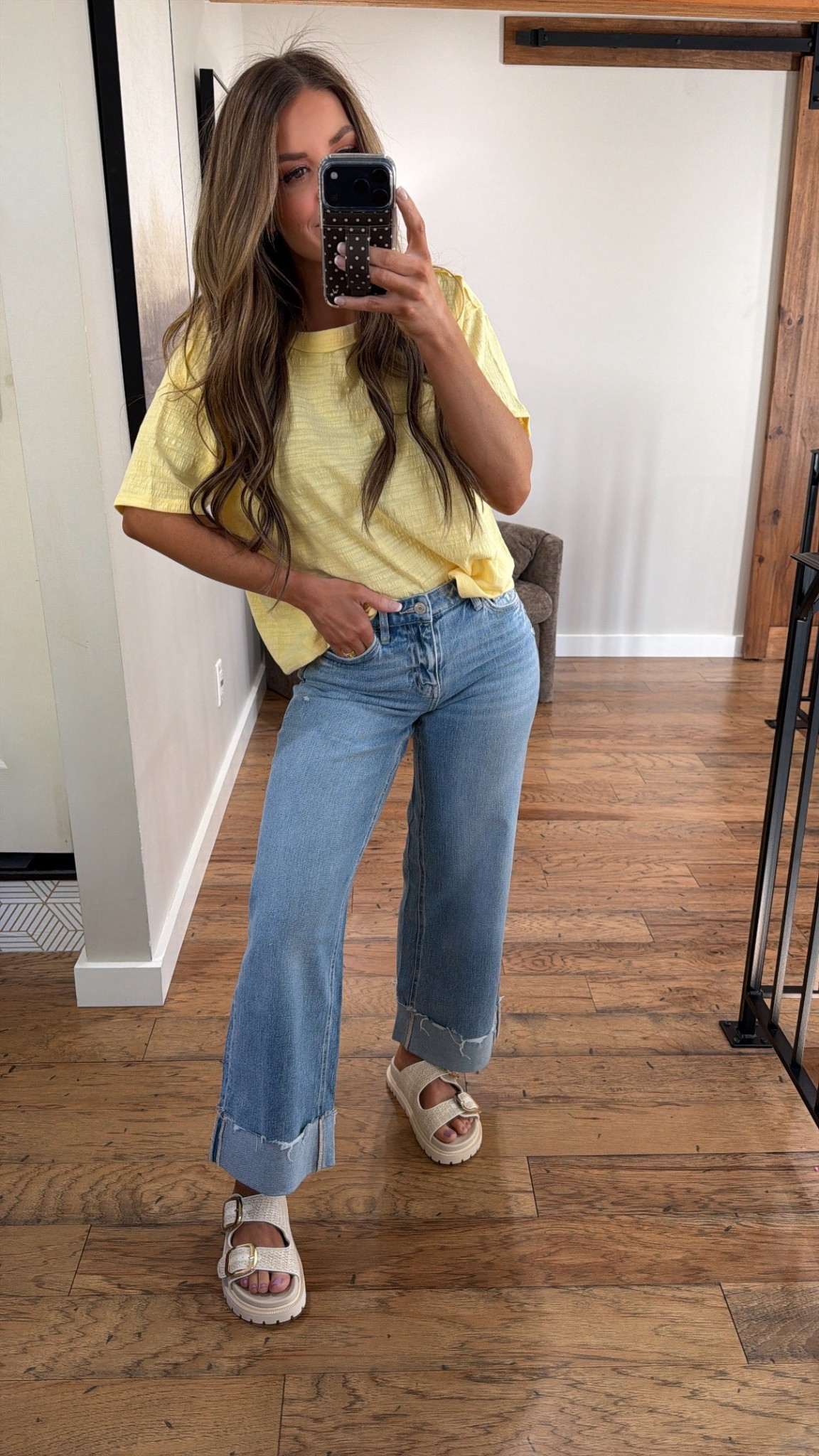 Obsessed! @buckle #bucklecreator
Butter Yellow for Spring, yes please. 
Top: XS
Jeans: 24/28inseam
Shoes: 6.5

#LTKgrwm #LTKootd #LTKmomlife