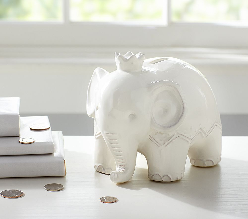 Elephant Ceramic Bank | Pottery Barn Kids