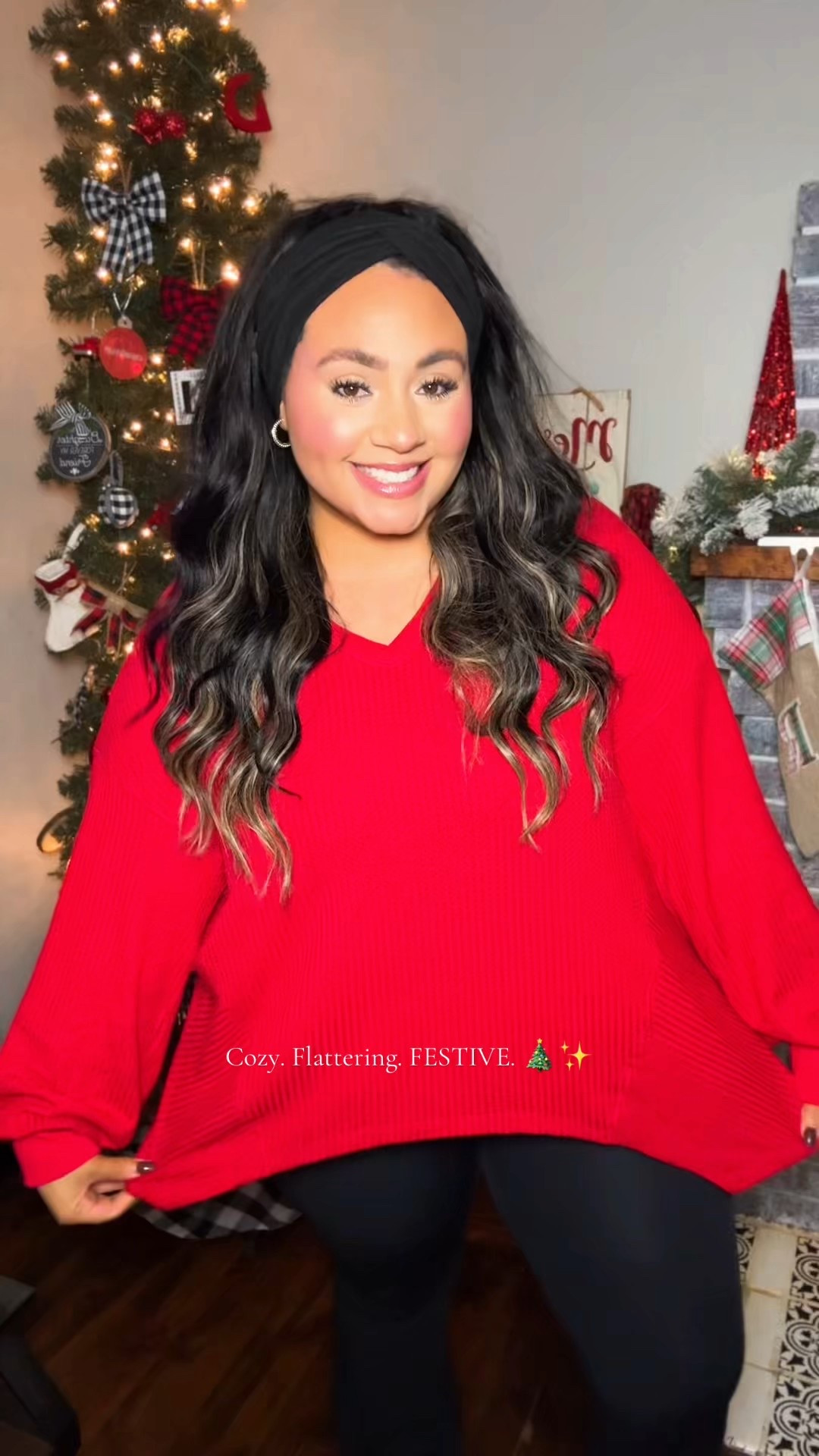 This waffle knit is perfect for Christmas 🎄❤️
Cozy, oversized, and so flattering — I’m obsessed. amazon find 

#LTKootd #LTKGiftGuide #LTKHoliday