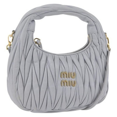 Miu Miu Matelasse Wonder Hand Bag Leather 2way Light Blue Gold Auth 171511SAM | eBay US
