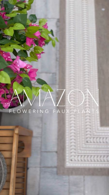 Amazon outdoor flowering faux plants! This bougainvillea is stunning! And the camellias are incredibly realistic! I added this pair of rose bushes to our balcony decor and I love the romantic feel! 

Linked the first planter I used in weathered concrete and similar!

#LTKstyletip #LTKVideo #LTKhome