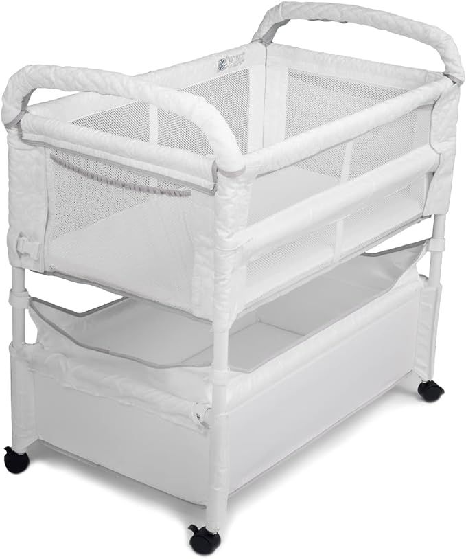 Arm’s Reach Clear-Vue Co-Sleeper Bedside Bassinet Featuring Clear Mesh Panels with Fold-Down Si... | Amazon (US)