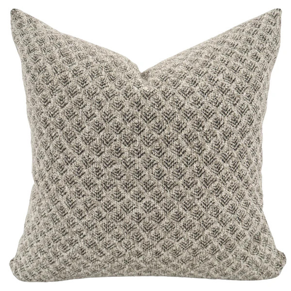 Lollo Rossa | Gray Pillow Cover | Hackner Home (US)