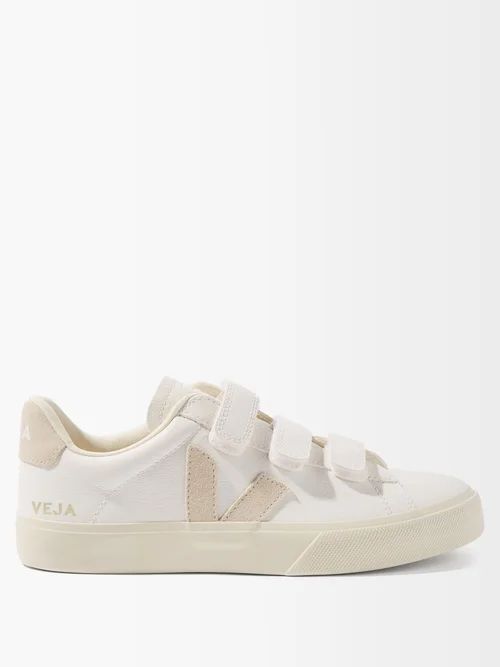 Veja - Recife Velcro Leather Trainers - Womens - White Multi | Matches (UK)