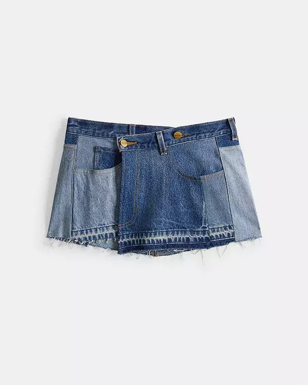 Skirt In Repurposed Denim | Coach (US)