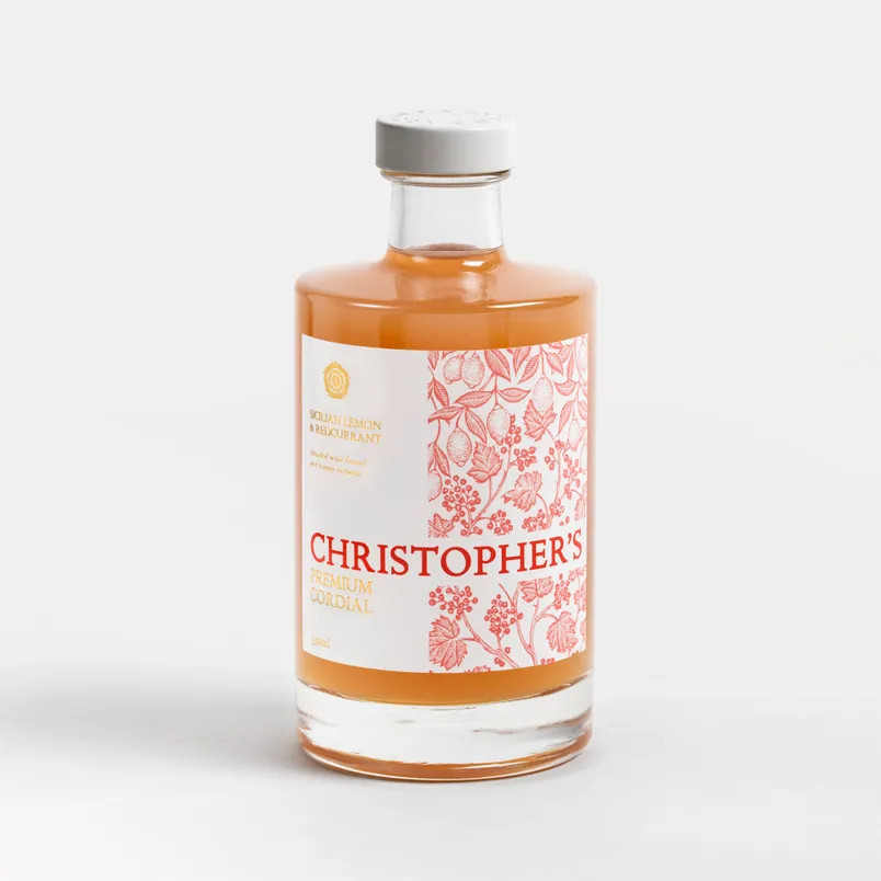 Christopher’s Cordials Sicilian Lemon & Redcurrant, 35cl | Fortnum & Mason