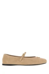 Prada Suede Ballerina — Beige | Italist Inc.