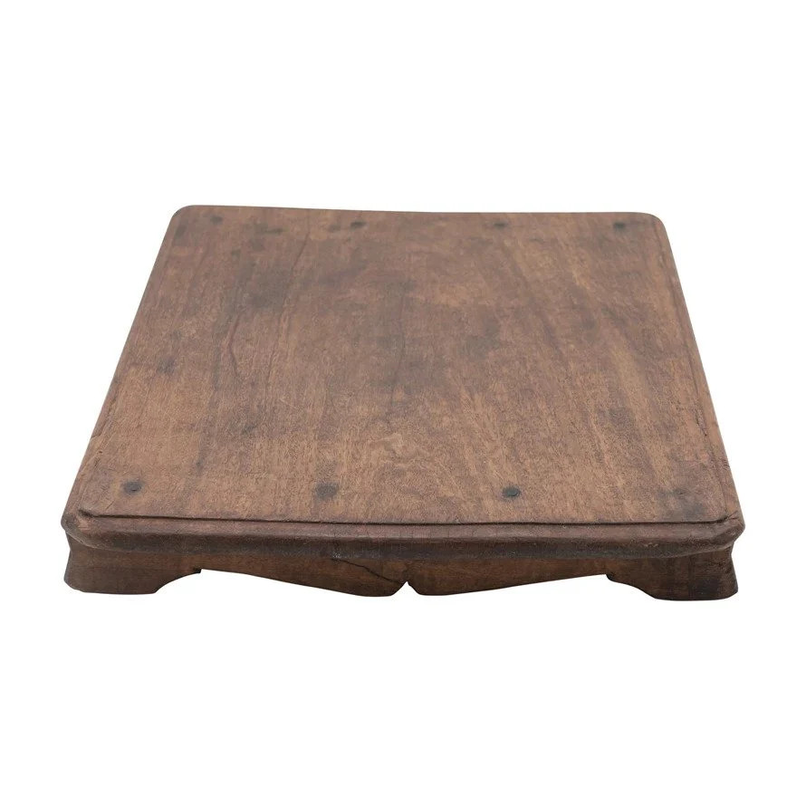 Vintage Wood Pedestal | APIARY by The Busy Bee