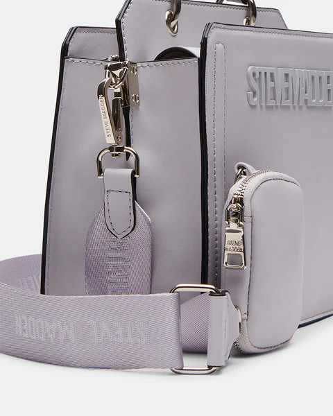EVELYN BAG LIGHT GREY | Steve Madden (US)