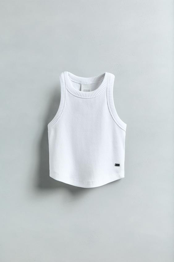 RIBBED SWIMMER T-SHIRT | Zara US