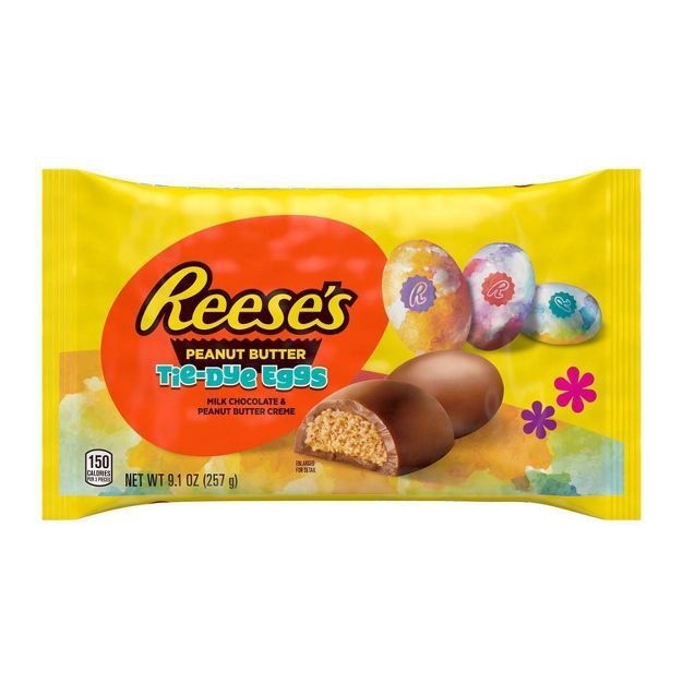Reese&#39;s Peanut Butter Tie Dye Eggs Bag - 9.1oz | Target