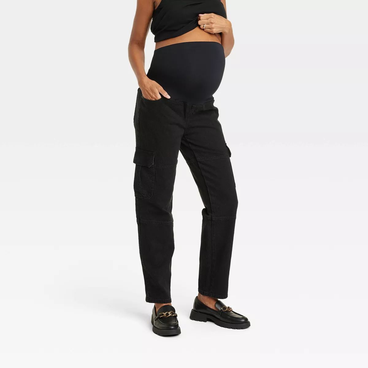 Over Belly 90's Straight Maternity Jeans - Isabel Maternity by Ingrid & Isabel™ | Target