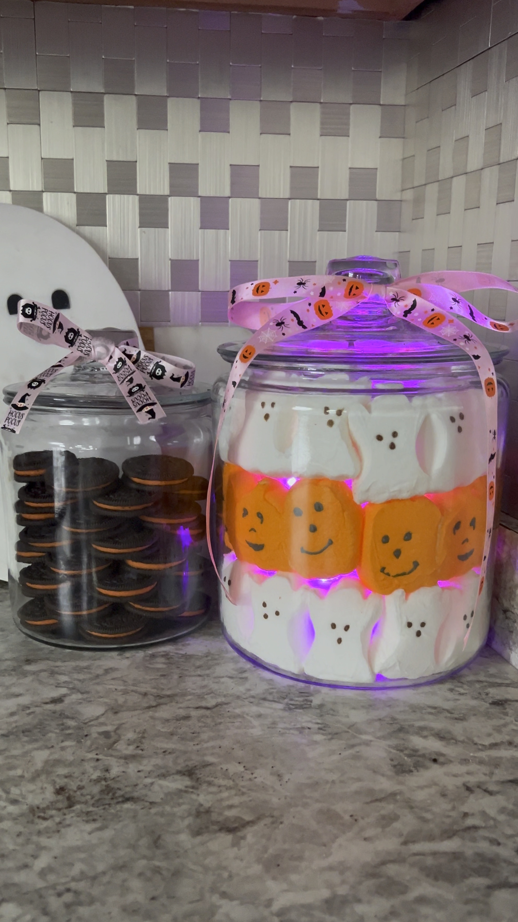 Halloween Decor for Kitchen using Peeps and Halloween Oreos 👻

#LTKHalloween #LTKHome #LTKHoliday