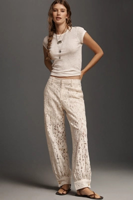 Soft Volume Lace Pants | Anthropologie (US)