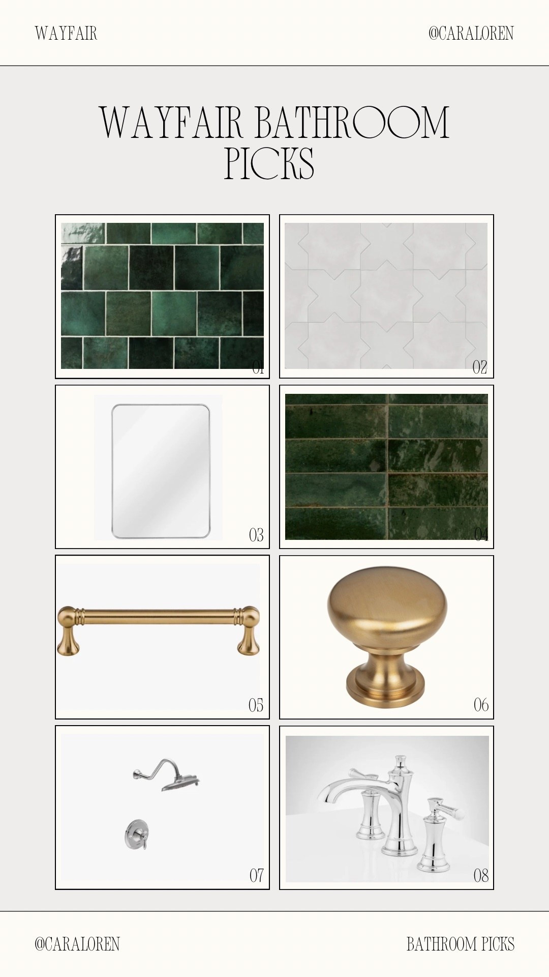 #ad The pieces we are loving for Arrow and Chapel’s bathroom in the new home @Wayfair #Wayfair #WayfairPartner