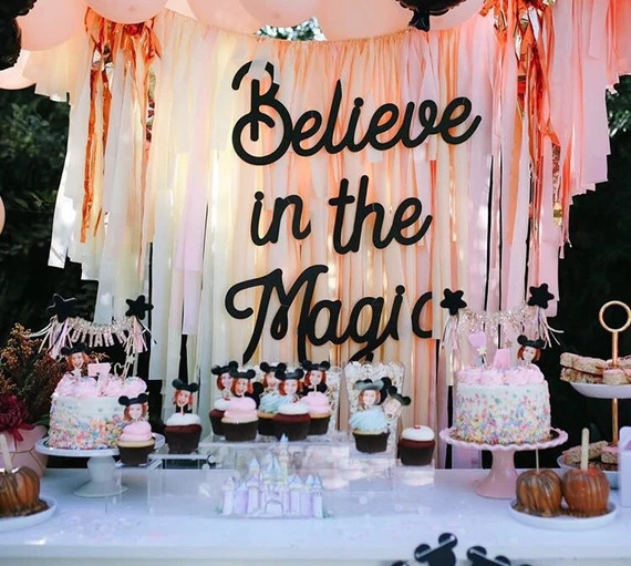 Wood “Believe in the Magic" Sign for Birthday and Home. | Etsy (US)