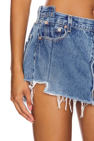 Angeli Mini Skirt in Vintage Denim | Revolve Clothing (Global)