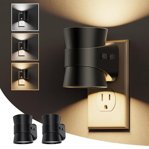 L LOHAS LED Night Lights Plug into Wall, Dimmable Night Light 2pack, 3CCT Adjustable Light Color and Brightness, Multi-Scenario use, for Living Room, Kitchen, Hallway, Bathroom | Amazon (US)