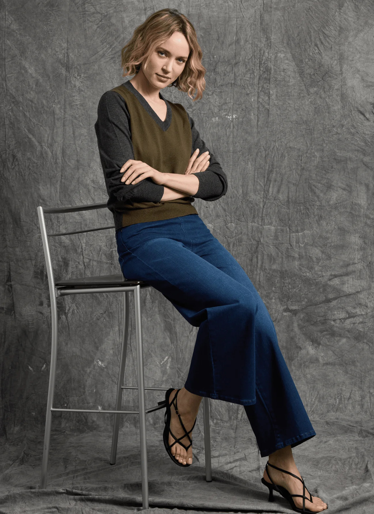 Sylvie Wide Leg Premium Denim (28" Inseam) | Lysse NY