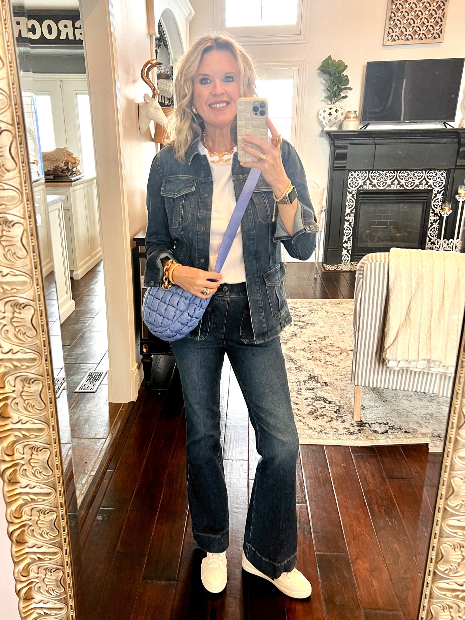 🚨Promo code
Spanx faux leather front slit pants tts 
🚨SAVE 10% off all Spanx with my CODE: DEARDARCYXSPANX

Spanx New arrivals 

New ree shirt body suit!
So good I’ll be wearing this on repeat! TTS in a med

Cutest straight leg high waisted front pocket, wide seem hem jeans  fit tts in a sm

Frankie4 leather tennis shoes so comfortable you’ll want to wear daily and so chic, you can wear with a ton

Julie Vos  bracelet and ring 
French Kande necklace and other bracelet 

Earrings  Amazon  $12-14

#jeans #denimondenim #spanx #trending

#LTKstyletip