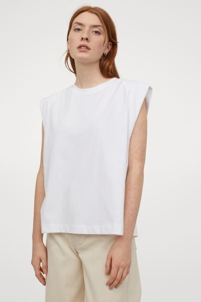 Sleeveless T-shirt | H&M (US + CA)