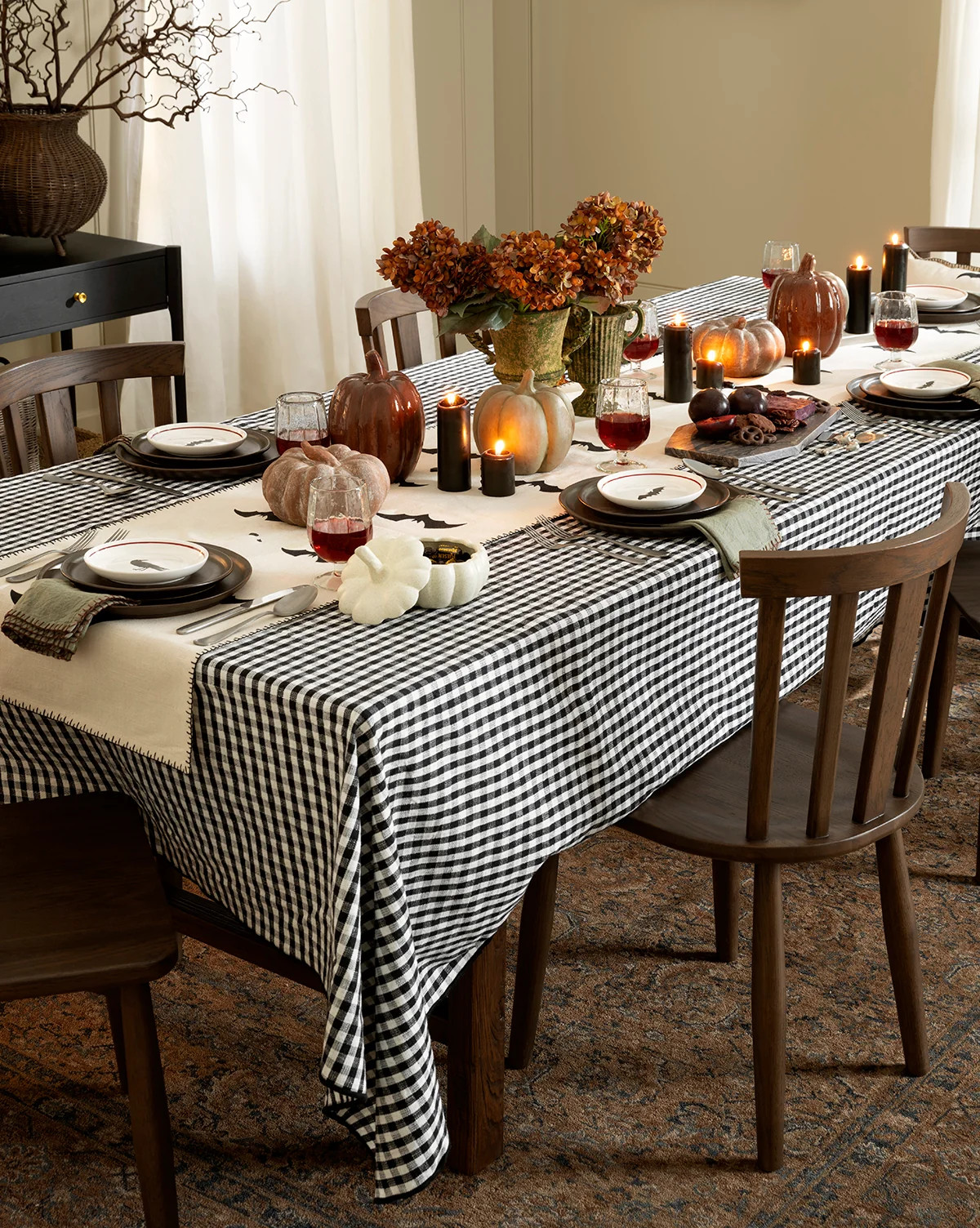 Black Gingham Tablecloth | McGee & Co. (US)