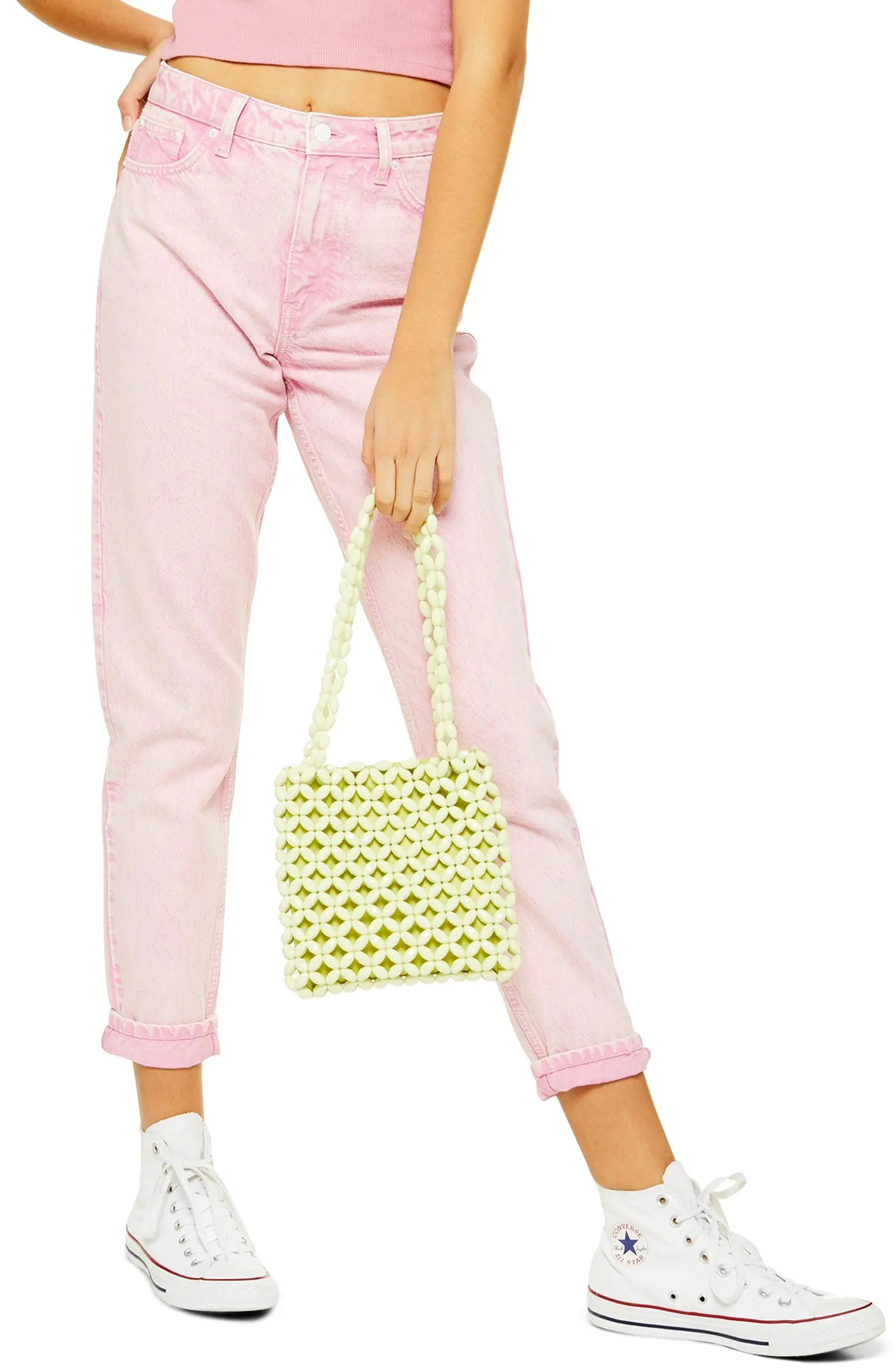 Acid Roll Hem Mom Jeans | Nordstrom